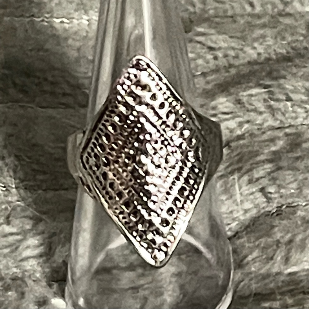 New Vintage Style Mesh Design Handmade Unisex Celtic Boho Sterling Silver Ring - Picture 6 of 11